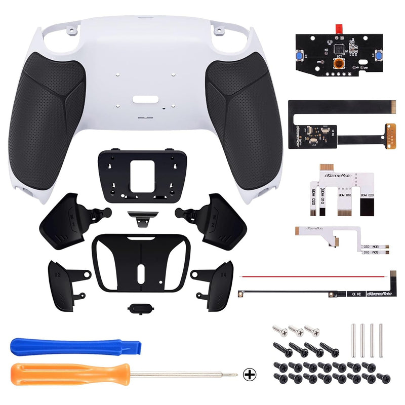 eXtremeRate Programmierbar RISE4 Remap Kit für ps5 Controller BDM-010/020,Remap Board&Rückplate Gehä