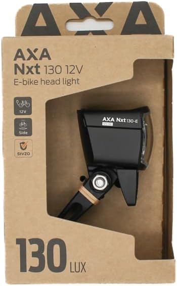 AXA NXT 130 E-Bike Fahrradlicht – 130 Lux Frontlicht – 12V Anschluss – StVZO Zulassung