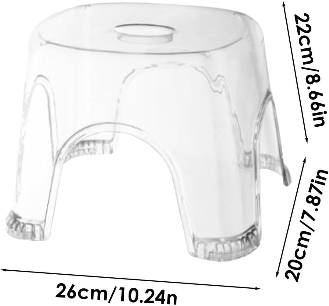 Klarer Duschhocker,Wasserdichter, Transparenter Hocker, | Rutschfesten Füssen Duschhocker Fusshocker