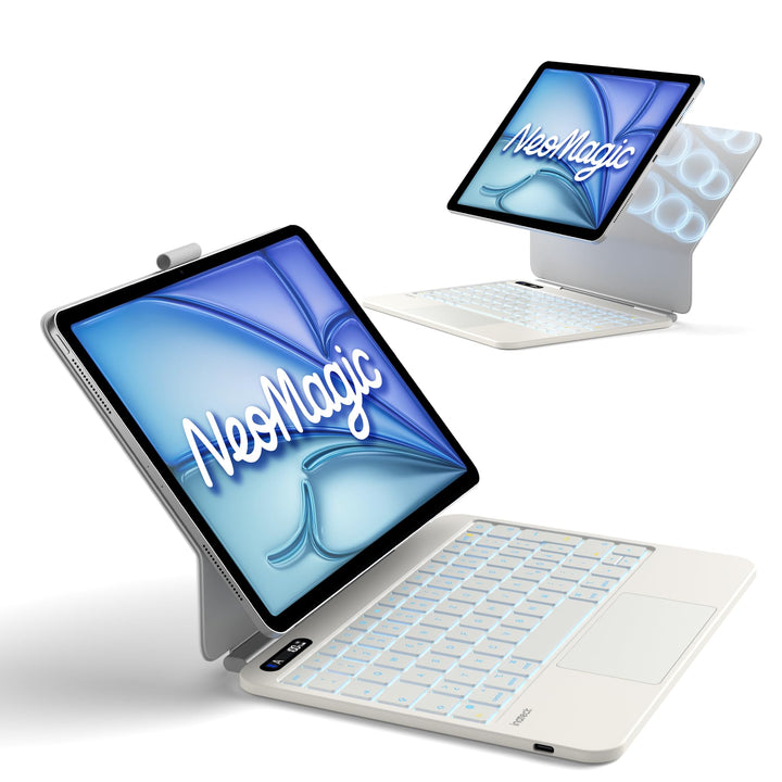 Inateck NeoMagic Magnetische Tastatur Hülle für Air 11" M4/M3/M2 (2026/2025/2024),Air 5/4,Pro 11 4/3