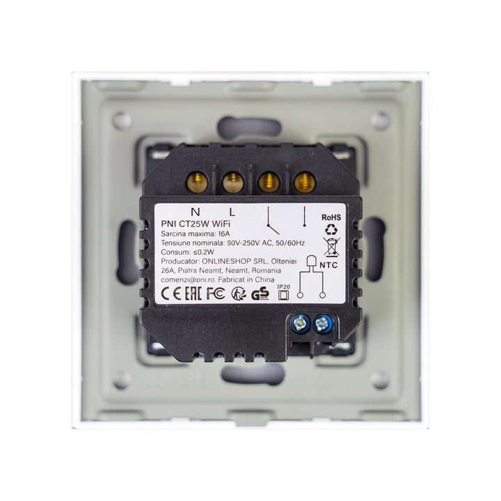 Smart-Thermostat PNI CT26W WiFi für elektrische Fussbodenheizung oder Pumpengruppe, inklusive Bodens