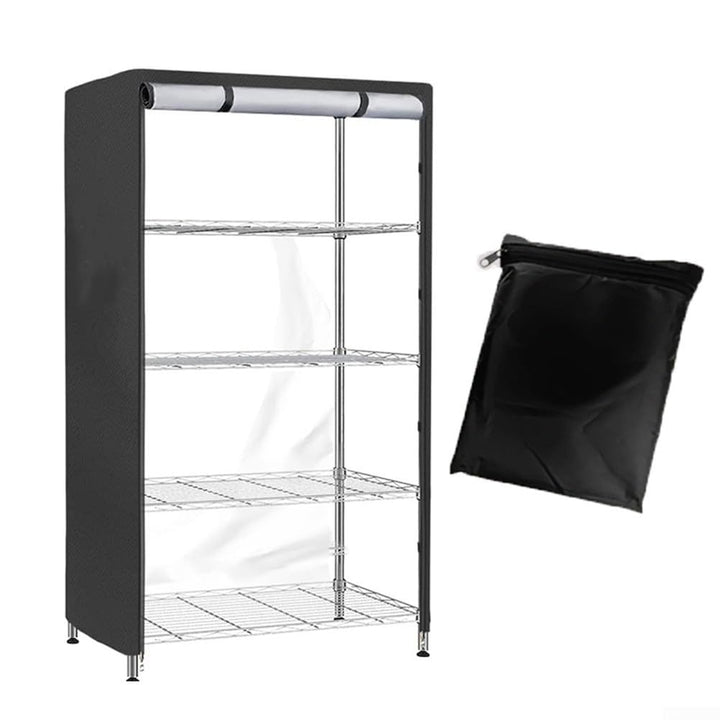 91,4 x 45,7 x 182,9 cm Aufbewahrungsregal-Abdeckung, Drahtregal, schwarzes PVC-Netz, wasserdichtes S
