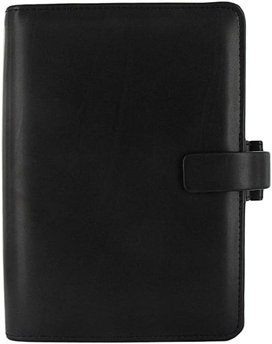Filofax Metropol Persönlicher Organiser für Papier (95 x 171 mm), schwarz, Schwarz
