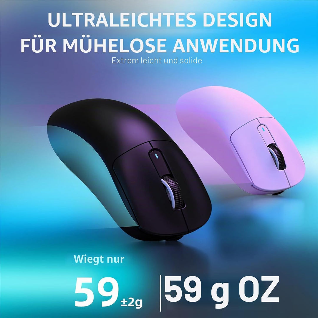 VGN GAME POWER ATTACK SHARK X3PRO 59g SUPERLIGHT Kabellose Gaming-Maus Esports, 4K/8KHz Abfragerate,