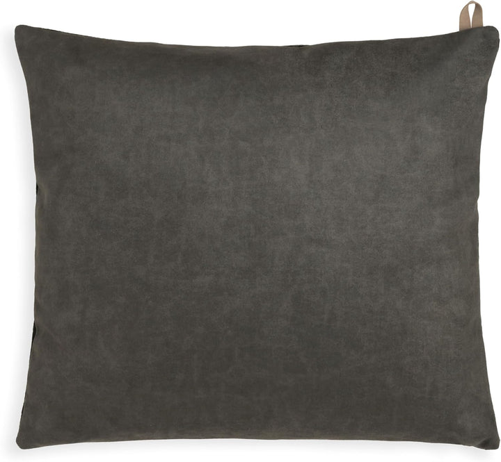 KNIT FACTORY - Beau Kissen - Velourkissen - Modischen Streifenmusters - Sofakissen - 50x50 - Dunkelb