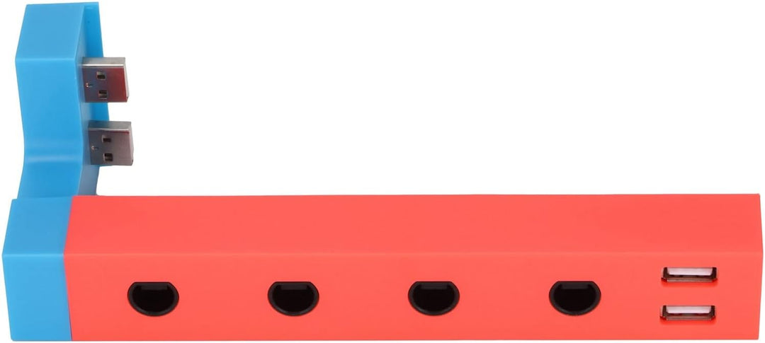 Kabelgebundener Controller-Adapter für, Tragbarer 4-Port-Adapter mit 2 USB-Anschlüssen, Professionel