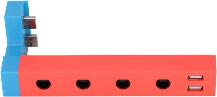 Kabelgebundener Controller-Adapter für, Tragbarer 4-Port-Adapter mit 2 USB-Anschlüssen, Professionel