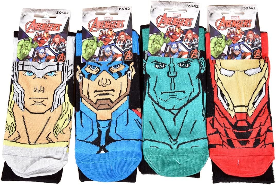 Ozabi Socken MEN Licence PACK MIT 12 PAAREN SURPRISE 43-46 3 ER PACK AVENGERS, 43-46 3 ER PACK AVENG