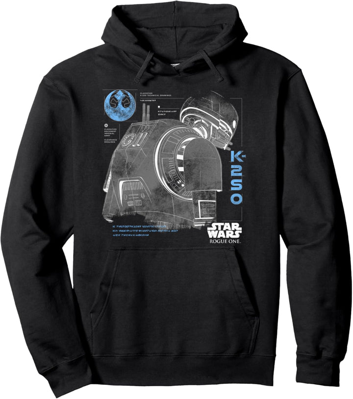 Star Wars Rogue One K-2SO Specs Pullover Hoodie
