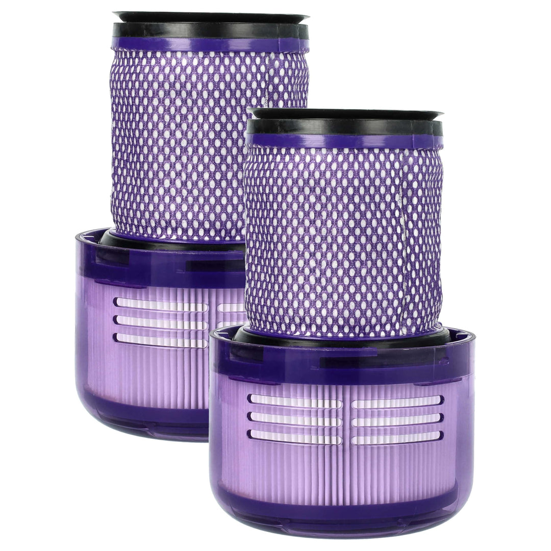vhbw 2x Staubsaugerfilter Ersatz für Dyson 971517-01 für Staubsauger | HEPA-Filter Weiss Lila