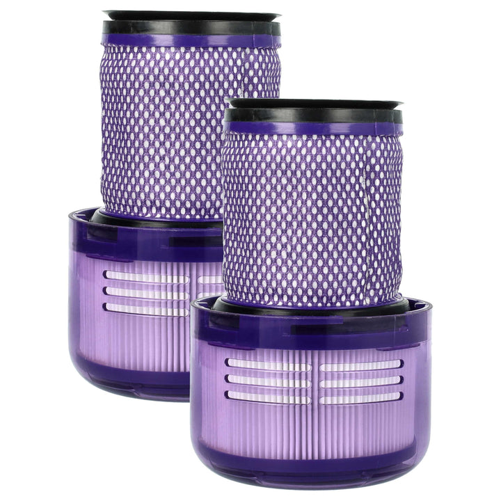 vhbw 2x Staubsaugerfilter Ersatz für Dyson 971517-01 für Staubsauger | HEPA-Filter Weiss Lila