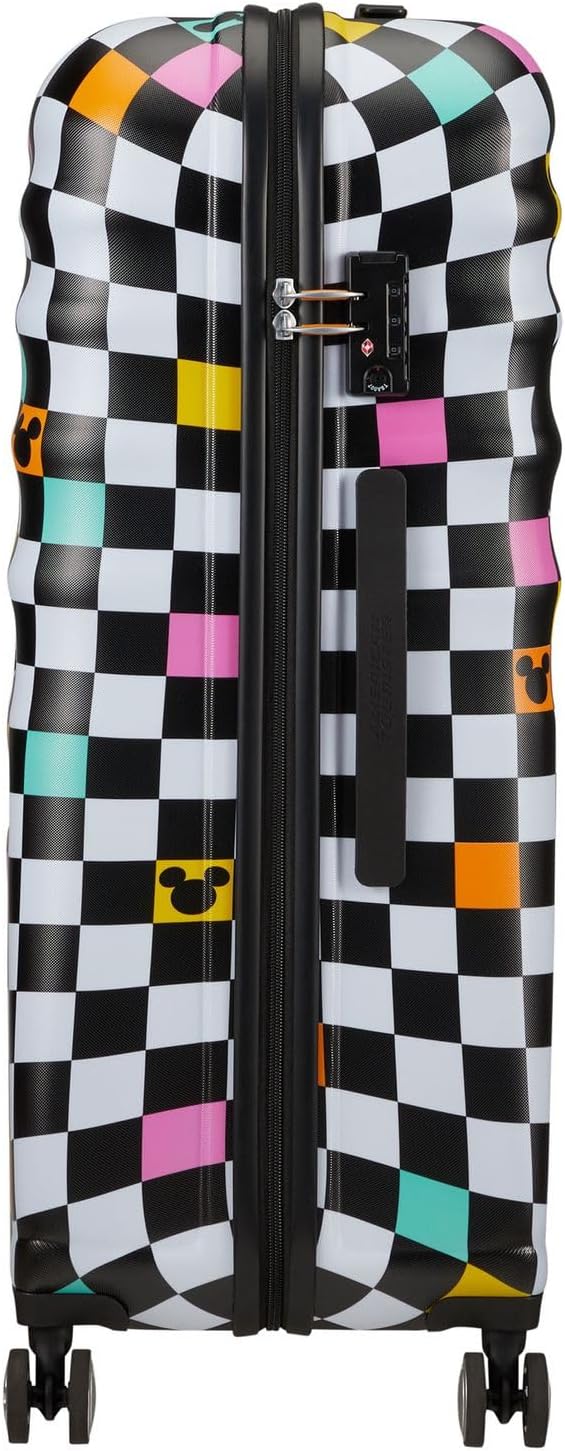 American Tourister Wavebreaker Disney, Spinner L, Koffer, 77 cm, 96 L, Mehrfarbig (Mickey Check)