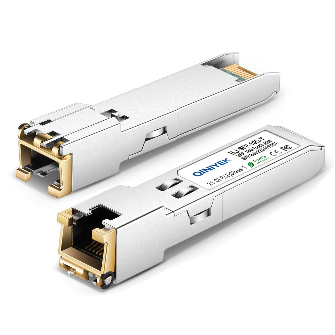 [Pack of 1] 1.25/2.5/5/10G SFP+ auf RJ45 Transceiver, Kupfer SFP+ Modul, Cat.6a/7, bis zu 30m, für C
