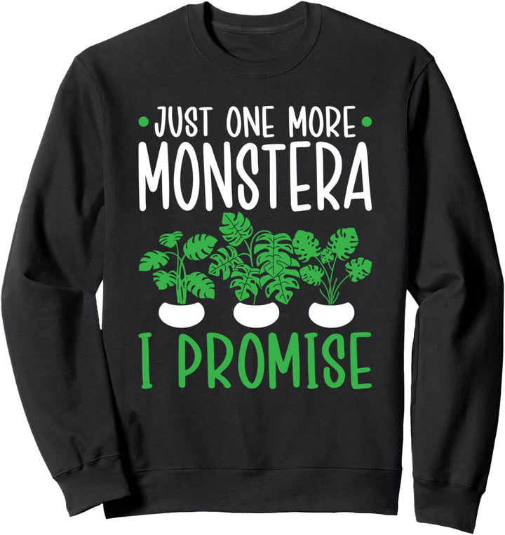 Monstera Nur noch ein Pflanzenblatt mit tropischen Blättern Sweatshirt