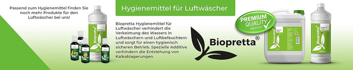 Hygienemittel für Luftwäscher 1000 ml mit Dosierhilfe, Luftbefeuchter, Zimmerbrunnen