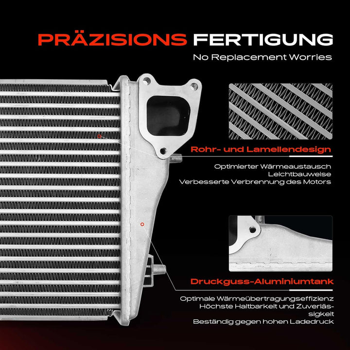 Frankberg Ladeluftkühler Turbokühler Kompatibel mit CR-V III RE 2.2L Diesel 2007-2011 Replace# 19710