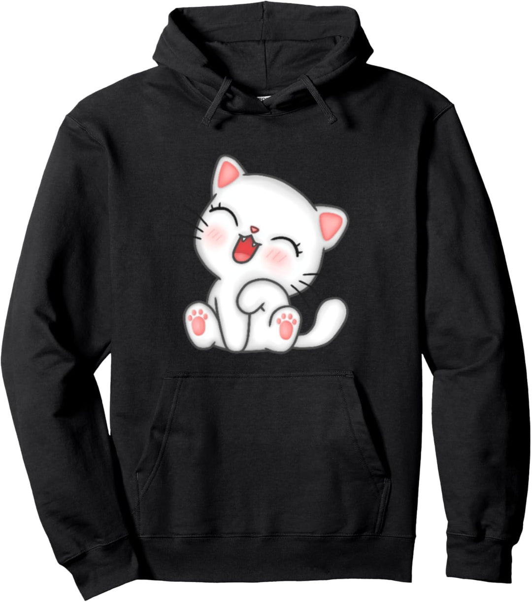 Anime Chibi Kitty Cat Pullover Hoodie