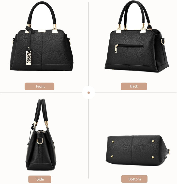NICOLE &amp; DORIS Damen Handtaschen Elegante Damen Tasche Designe Frauen Umhängetasche PU Weiche Ledert