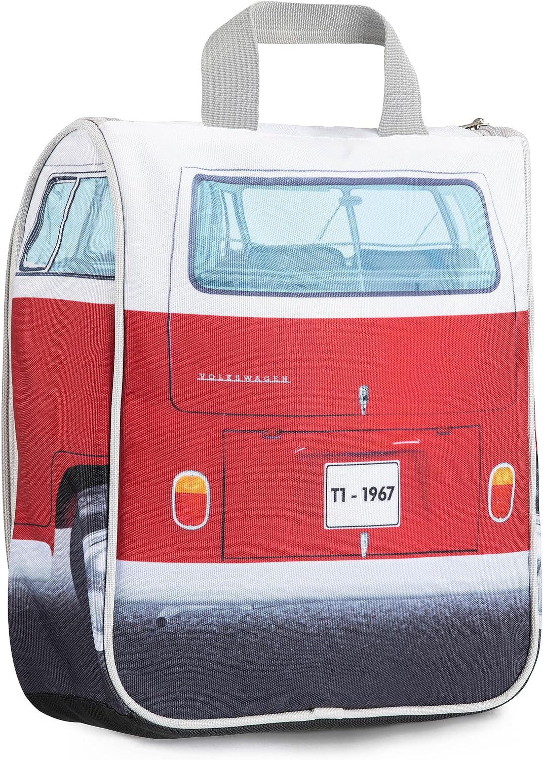 BRISA VW Collection - T1 Bulli Bus Reise-Kulturbeutel zum Aufhängen | Volkswagen Kulturtasche Kosmet