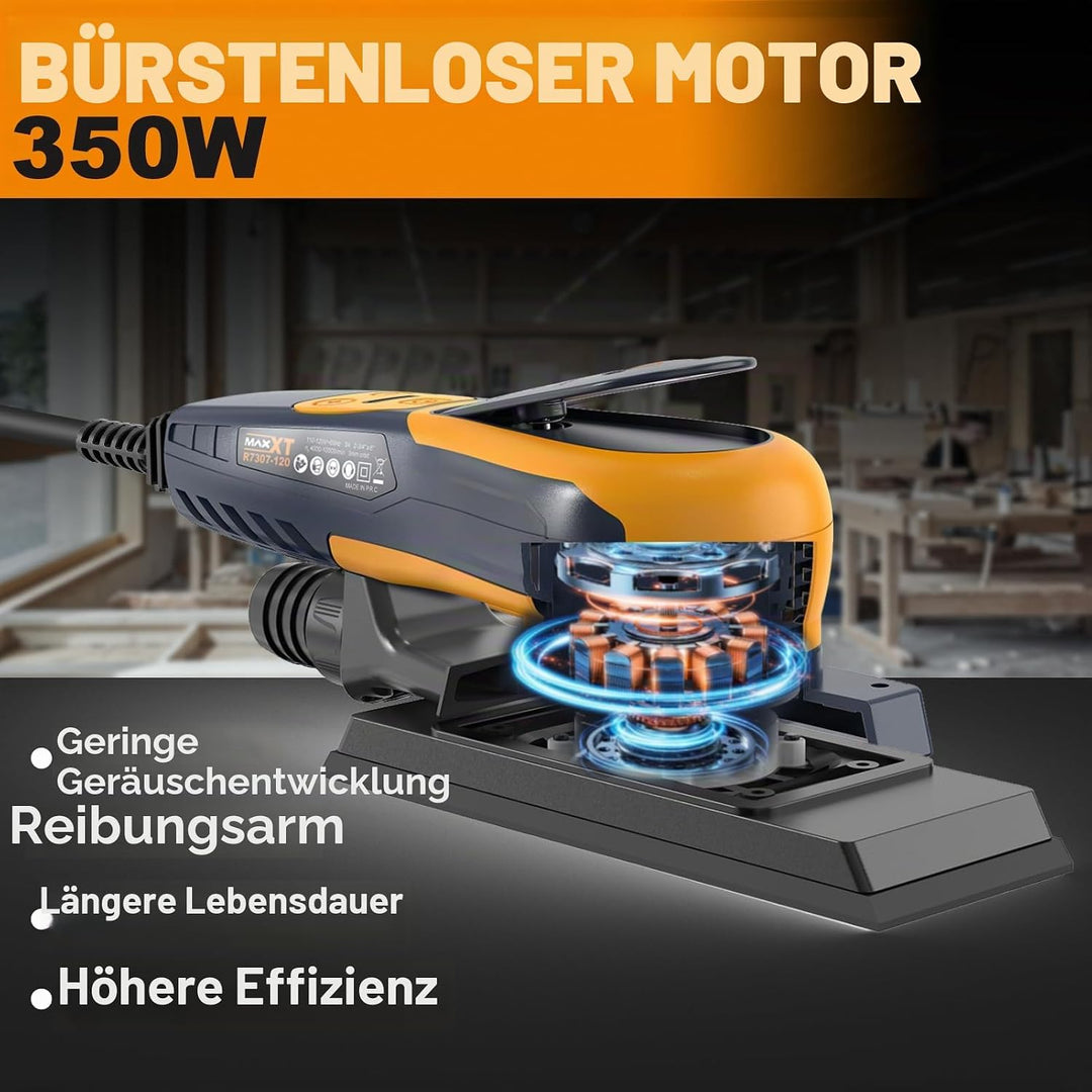 Bürstenlose Elektroschleifer 3.0 MAXXT 350W, einstellbare Geschwindigkeit 4000-10000/Umin, automatis