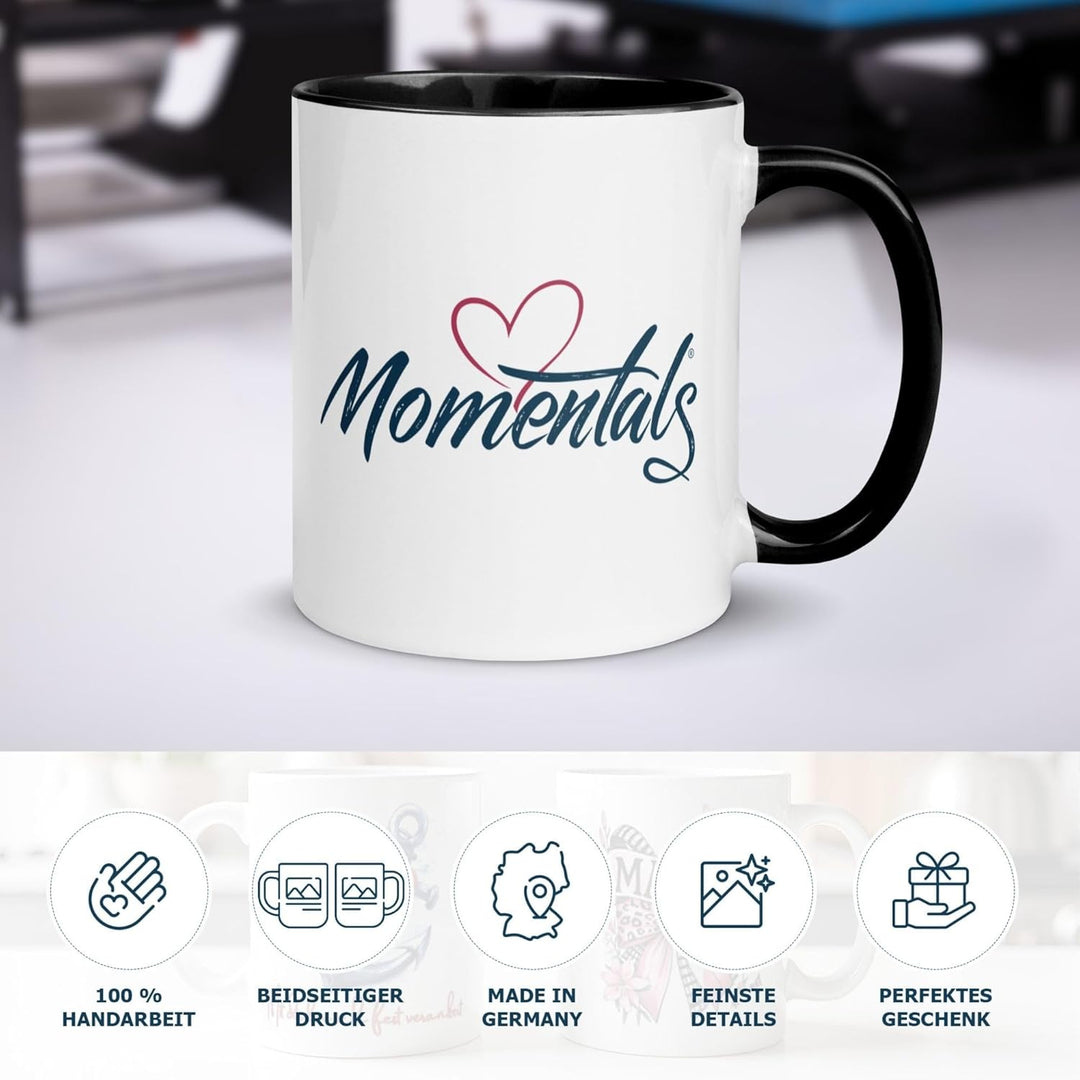 Faultier Tasse | Faultier mit Buch im Sessel | Lustiger Geschenk Becher für Leseratten und Bücherwur