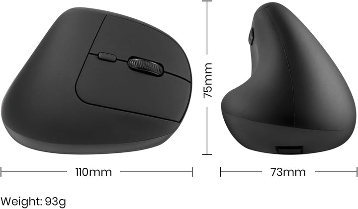 Perixx PERIMICE-608 Programmierbare Ergonomische Maus - Vertikales Design - 800/1200/1600 dpi - Kabe