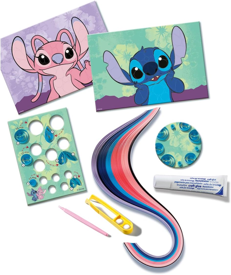 Ravensburger BeCreative Paper Art Quilling Stitch - Bastelset für Kinder ab 6 Jahren, Papierstreifen