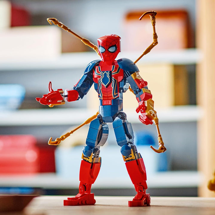 LEGO Marvel Iron Spider-Man Baufigur, Superhelden-Actionspielzeug für Kinder ab 8 Jahren, Jungen & M