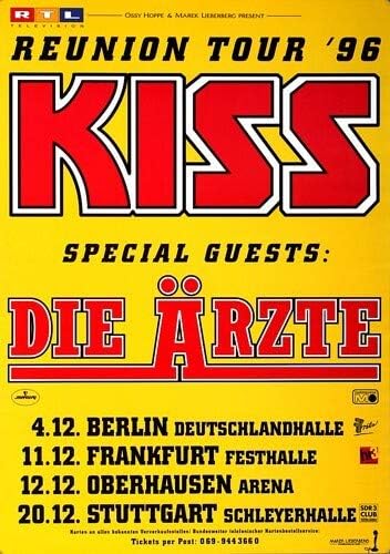 KISS - Reunion, Tour 1996 » Konzertplakat/Premium Poster | Live Konzert Veranstaltung | DIN A1 «