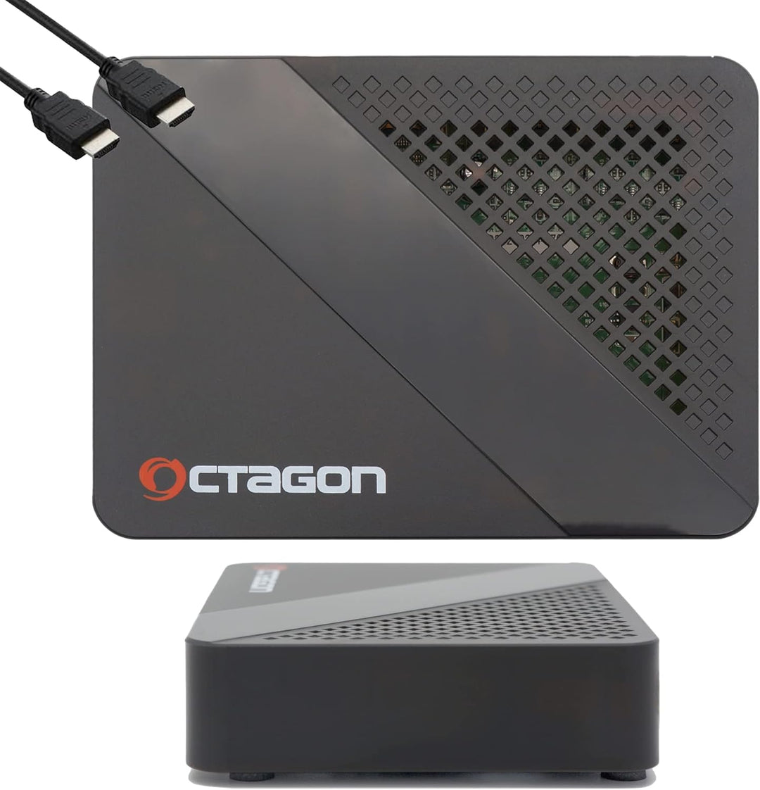 OCTAGON SX887 HD H.265 IP HEVC Smart TV Box, YouTube, USB, UVM., Schwarz