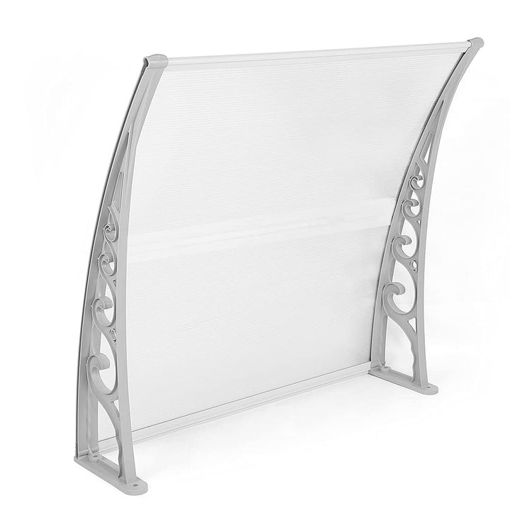 XUANYU Überdachung Haustür aus Aluminium und Polycarbonat, Vordach Haustür, Vordach für Haustür, Tür