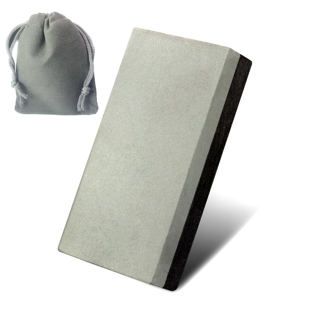 CBRIGHT Schleifstein, doppelseitig, 400#/800# Kombination, Taschengrösse, Schleifstein, Siliziumkarb