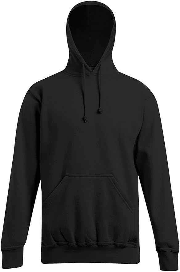 Basic Hoodie 80-20 Herren, Schwarz, XXL