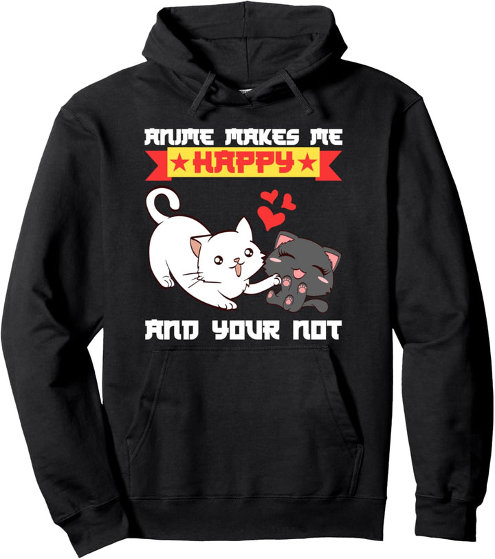 Otaku Anime Katze Japanische Animation Pullover Hoodie