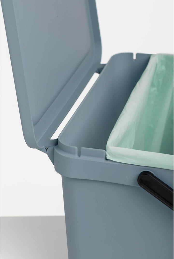 TATAY Mülltrennsystem Küche | 1 Biomülleimer Smart 6L Schwarz ohne Halterung + 4 Easy Waste Recyclin