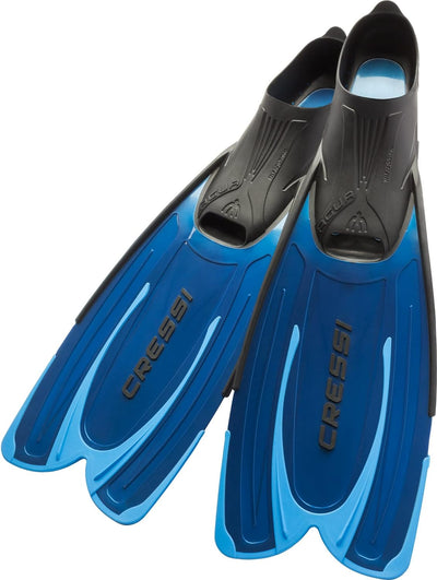 Cressi Agua Bag Sets-flossen, Tauchmaske, Schnorchel 41/42 Blau, 41/42 Blau