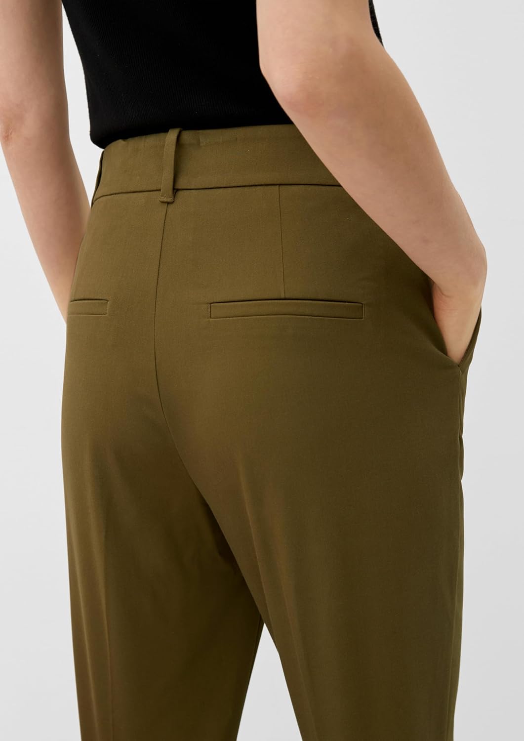 s.Oliver Damen Hosen 7/8, Regular Fit 36 Grün, 36 Grün