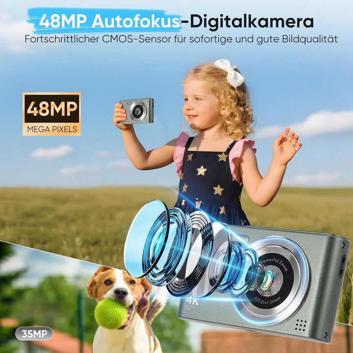 Keychain Retro Kamera Kinder, Autofokus Mini Digitalkamera Vintage,digital Kamera mit Handy übertrag