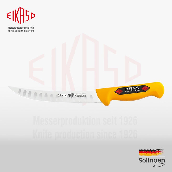 EIKASO Solingen Zerlegemesser mit Kullen 18cm scharfe Klinge, Fleischermesser Metzgermesser zum Zerl