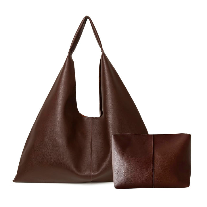YLYYHH Weiche Leder Shopper Damen, Leder Handtasche Damen Gross, Leder Schultertasche und Geldbörse