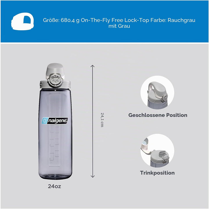 Nalgene OTF Sustain Trinkflaschen Grau 0,65 L, Grau