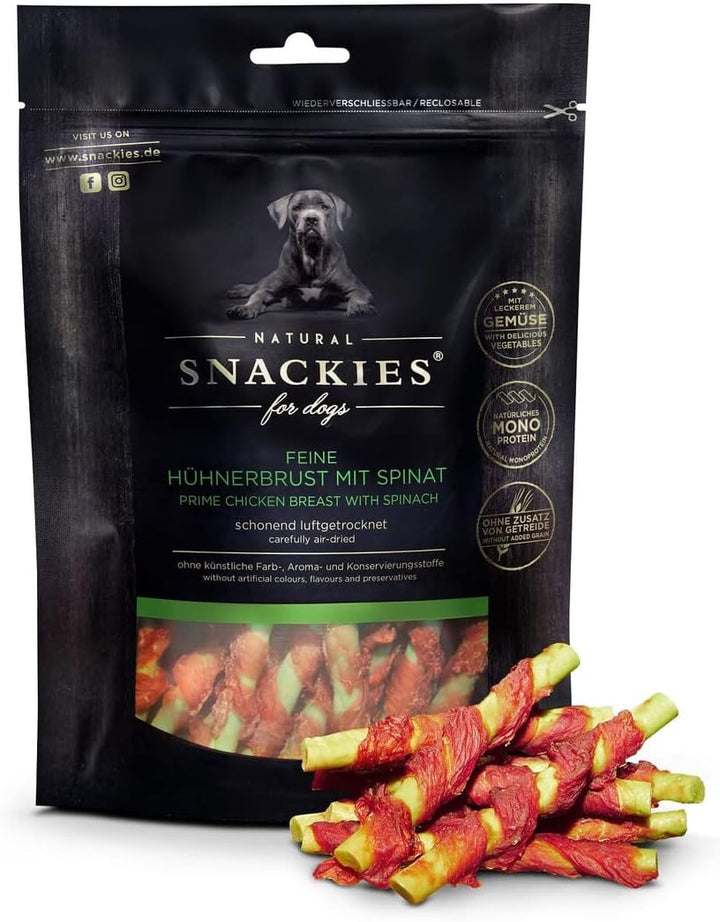 SNACKIES Vorteils-Set Genuss 8+1 Pack (à 170/180g) Premium Snacks für Hunde ohne Zusatz von Getreide