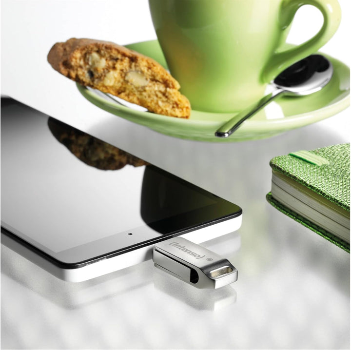 Intenso cMobile Line, 128GB Dual USB-Stick 3.2 Gen. 1x1 USB-C, Silber
