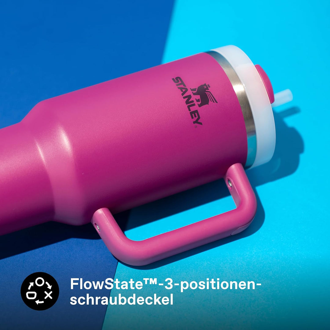 STANLEY 1913 Quencher H2.0 Flowstate Trinkflasche Mit Strohhalm 1.2L - Thermobecher Kühlt 11 Stunden