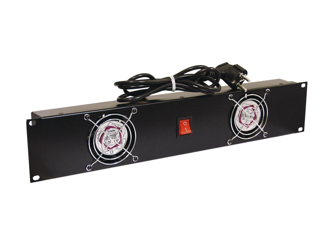 STEINIGKE Omnitronic 30100820 Frontplatte Z-19 mit 2 Ventilatoren, 2U