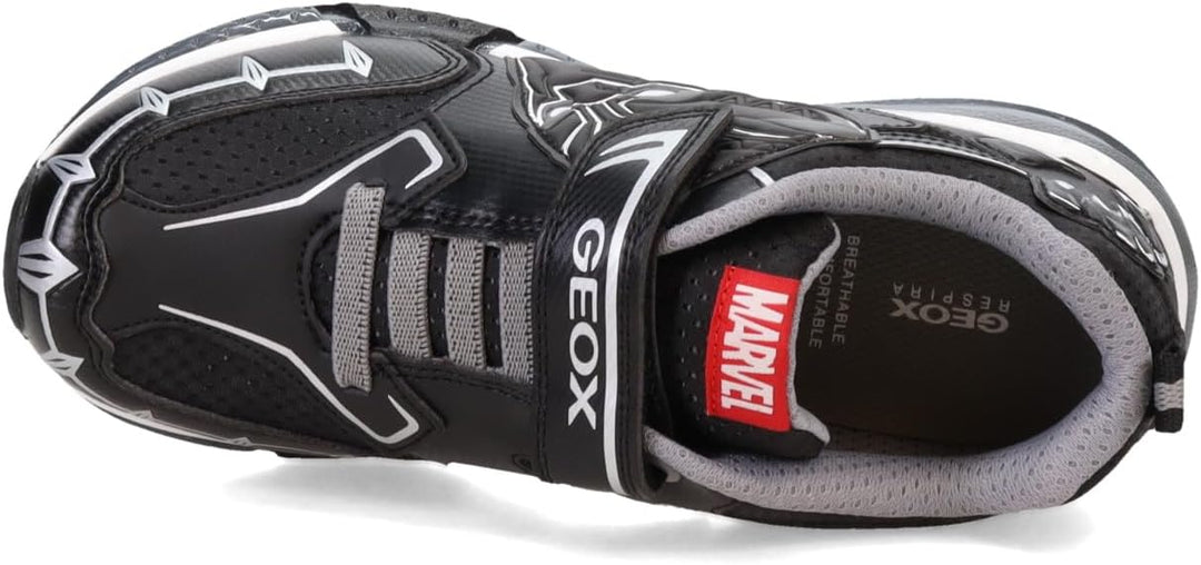 Geox Jungen J Bayonyc BoySneaker 24 EU Black Silver A, 24 EU Black Silver A