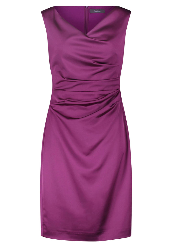 Vera Mont Damen Etuikleid mit Raffung 44 Real Purple, 44 Real Purple