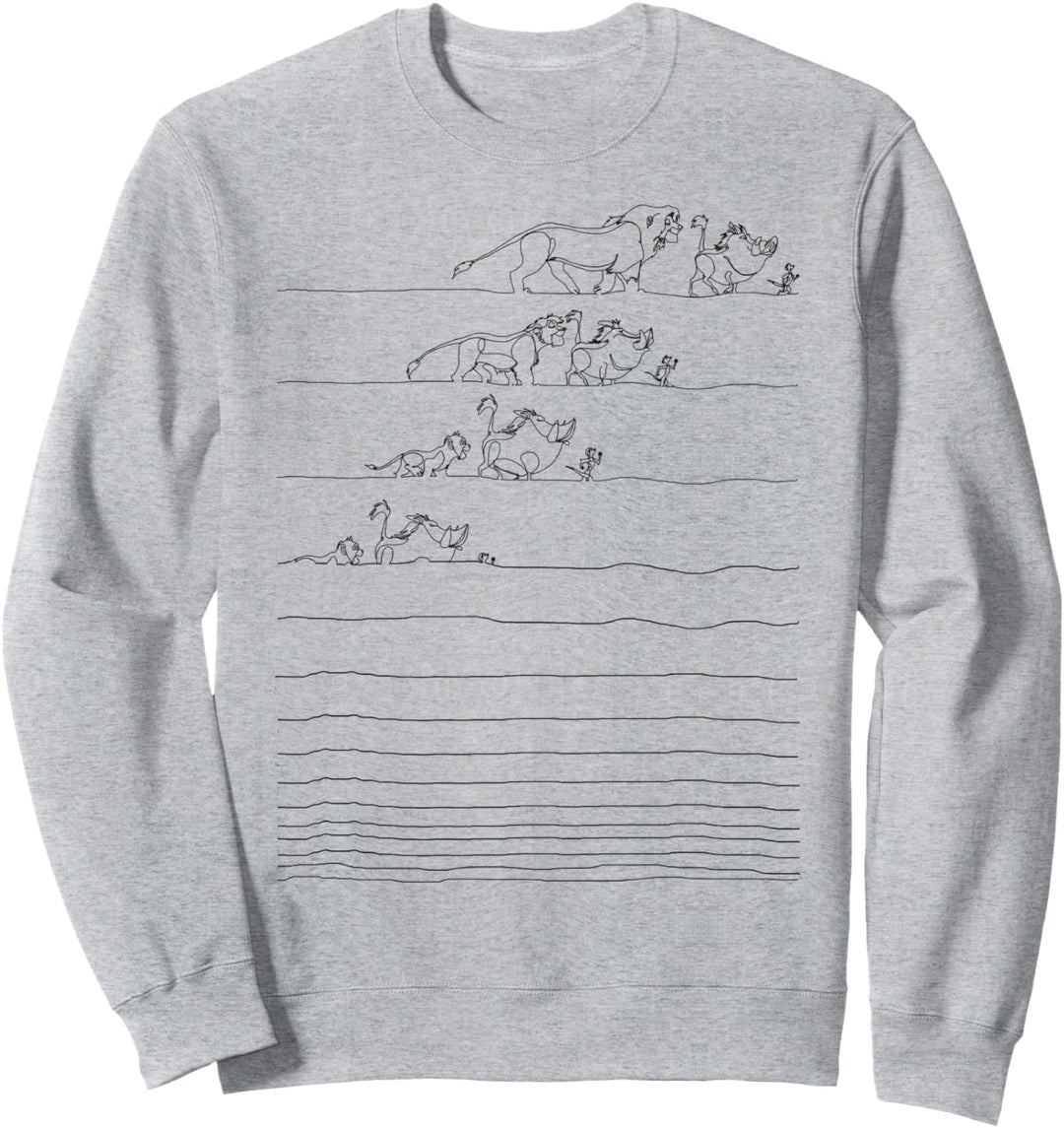 Disney Lion King Hakuna Matata Line Art Sweatshirt