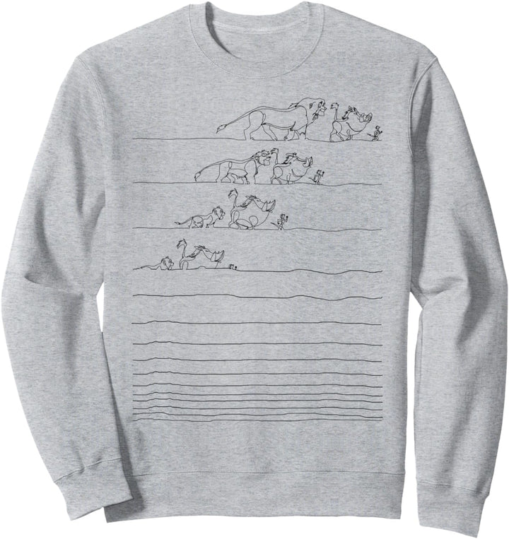 Disney Lion King Hakuna Matata Line Art Sweatshirt