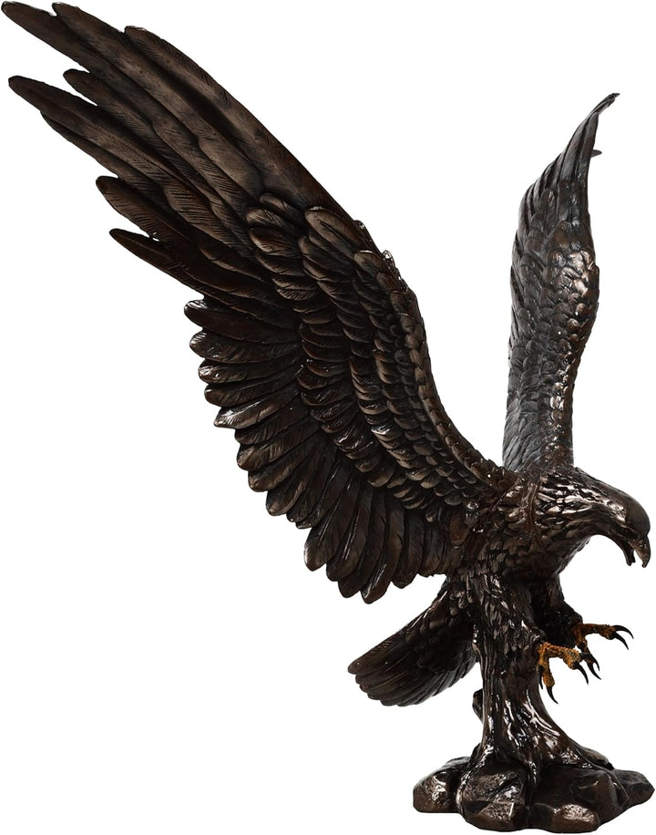 MC Dekofigur bronziert - Adler Wings of Glory - Bronzefigur Figur Deko In-/Outdoor